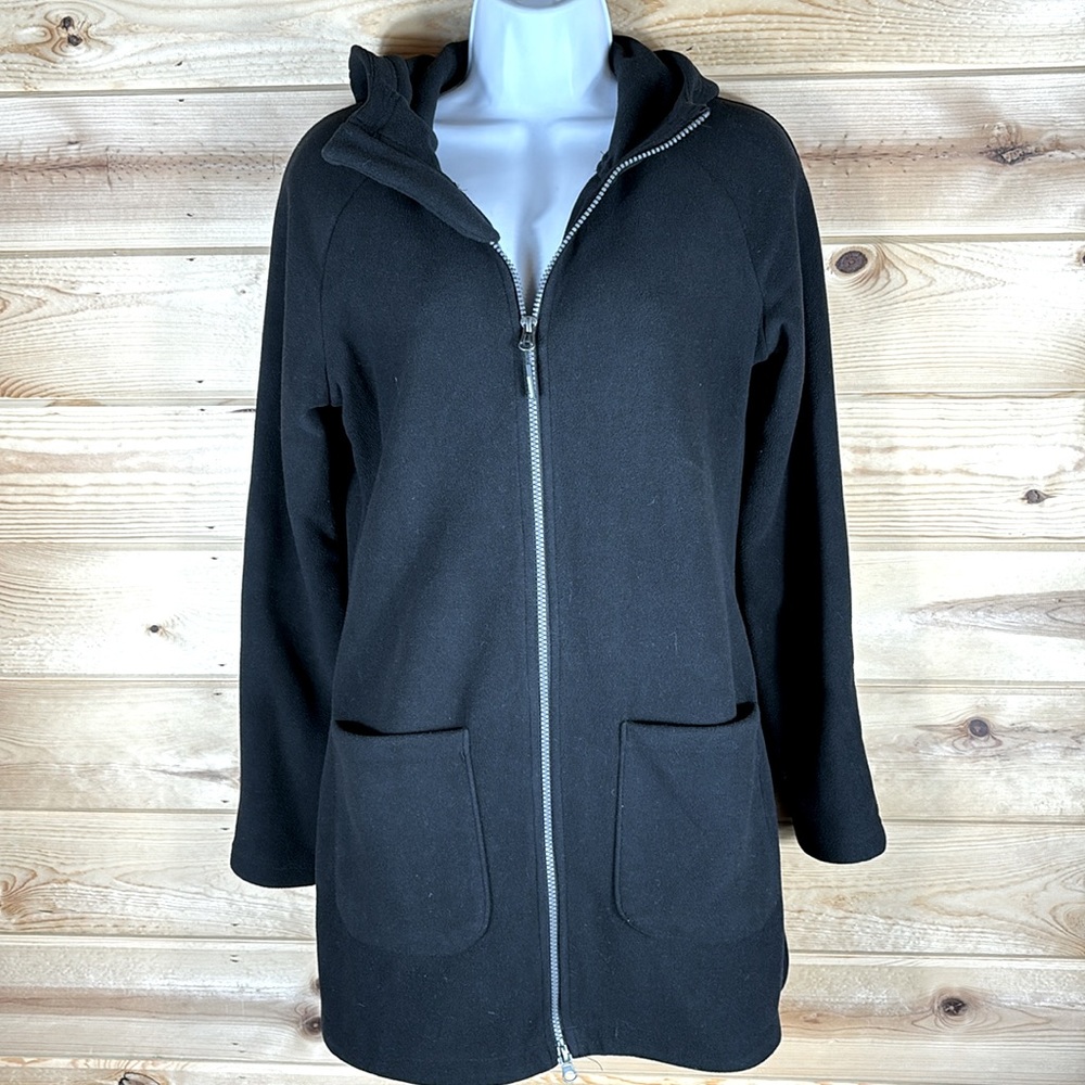 Mondetta Women's Fleece Black Jacket, Size Small